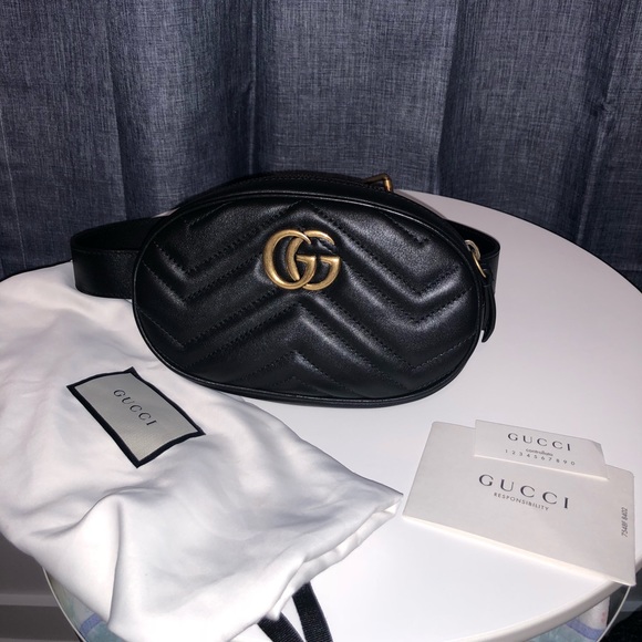 SOLD Gucci Small Marmont Matelasse Belt Bag - Picture 2 of 8
